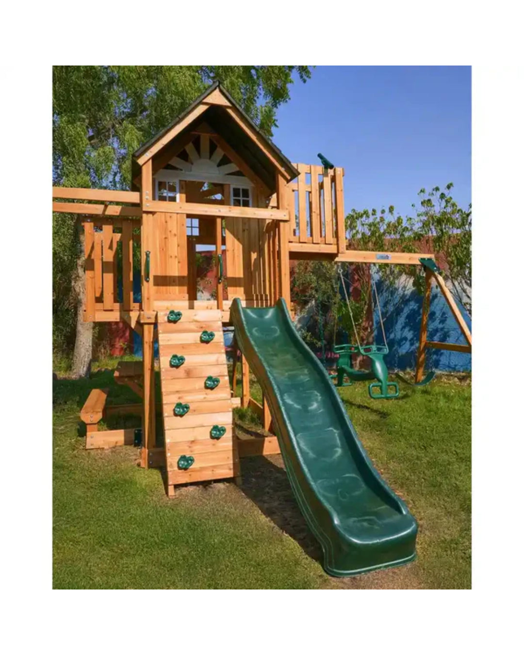 ARABIAN LEOPARD WOODEN SWING SET  aleemaz.com