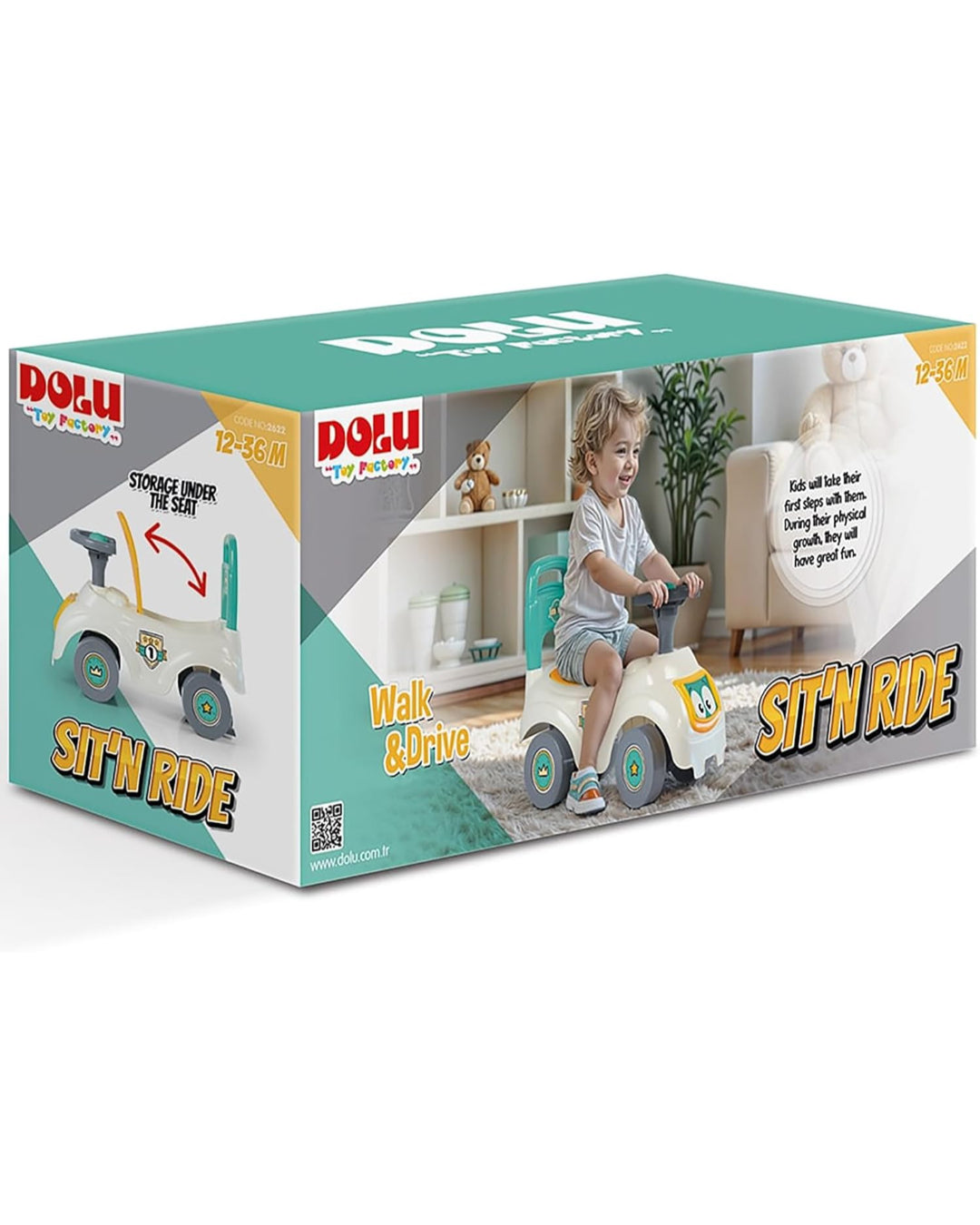 DOLU SIT N RIDE WHITE  aleemaz.com