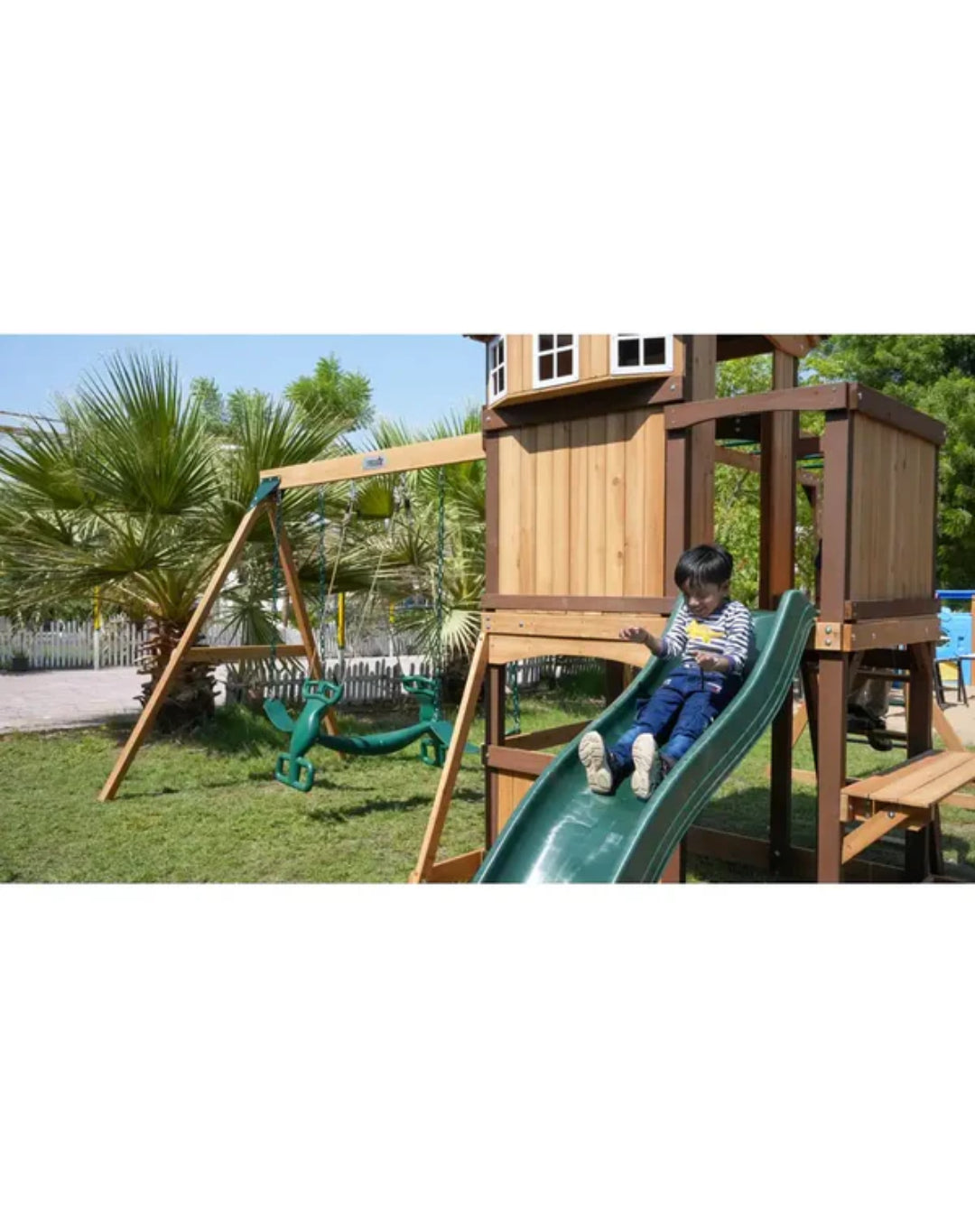 Arabian Eagle Wooden Swing Set aleemaz.com