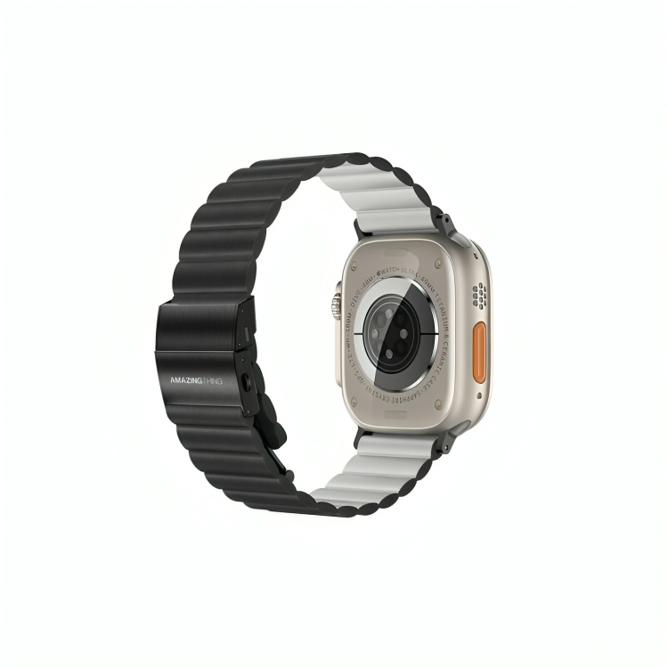 AMAZINGTHING Leather Strap  For Watch 49/45mm (Black)