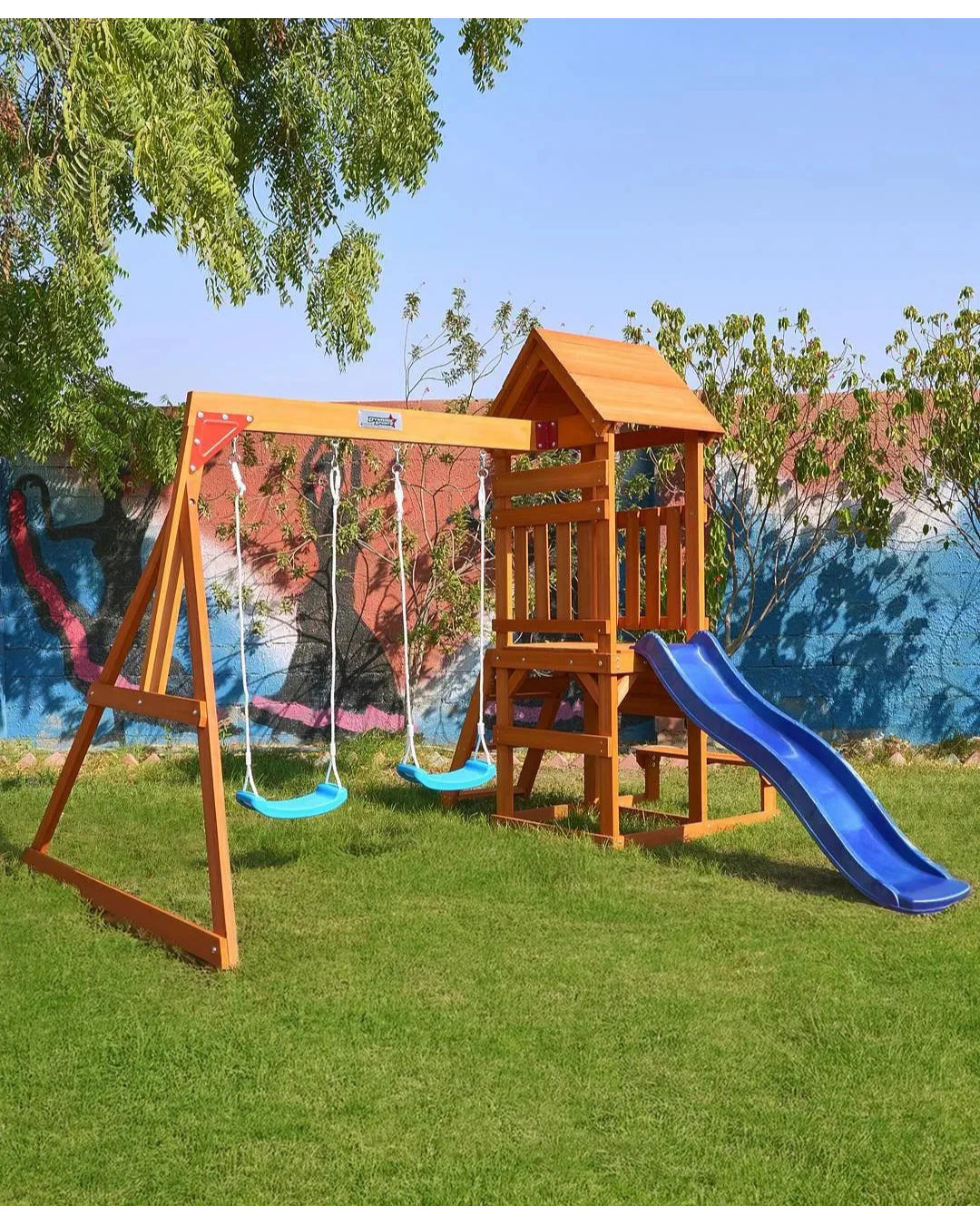 ARABIAN HYRAX WOODEN SWING SET aleemaz.com