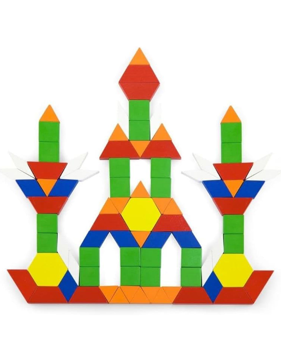 Geometric Wood Pattern Blocks aleemaz.com