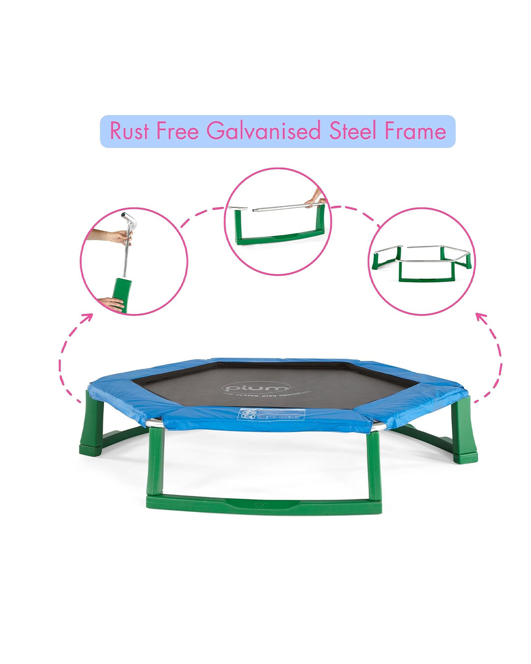 Junior Trampoline-Blue aleemaz.com