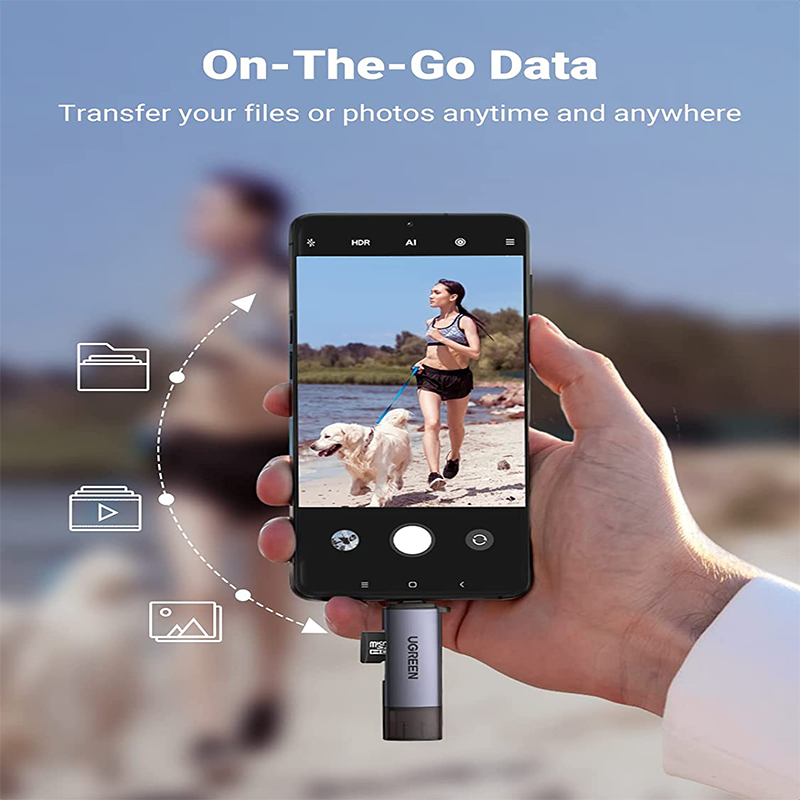 UGREEN USB-C TF + SD Card Reader aleemaz,com