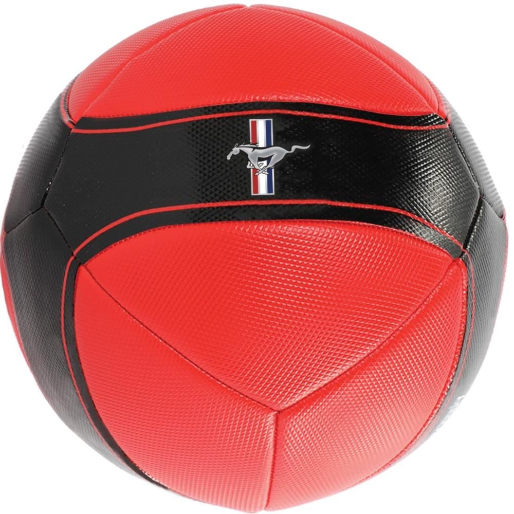  MUSTANG RED WITH BLACK STRIPE FOOTBALL aleemaz.com 