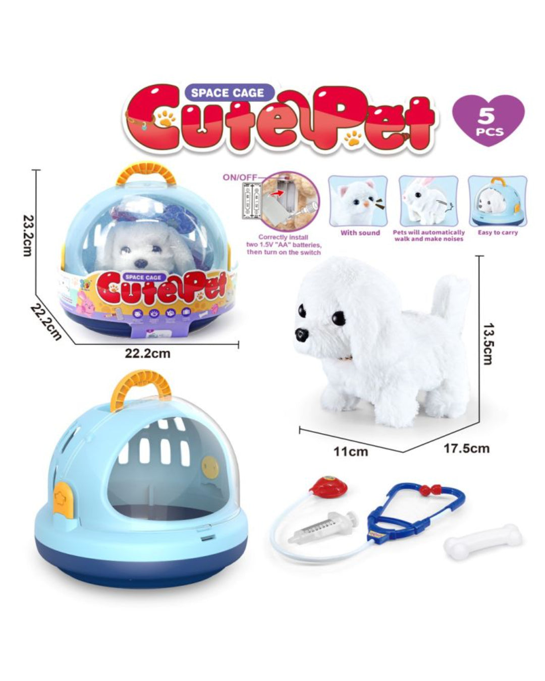  DOG WHITE SPACE CAGE aleemaz.com 