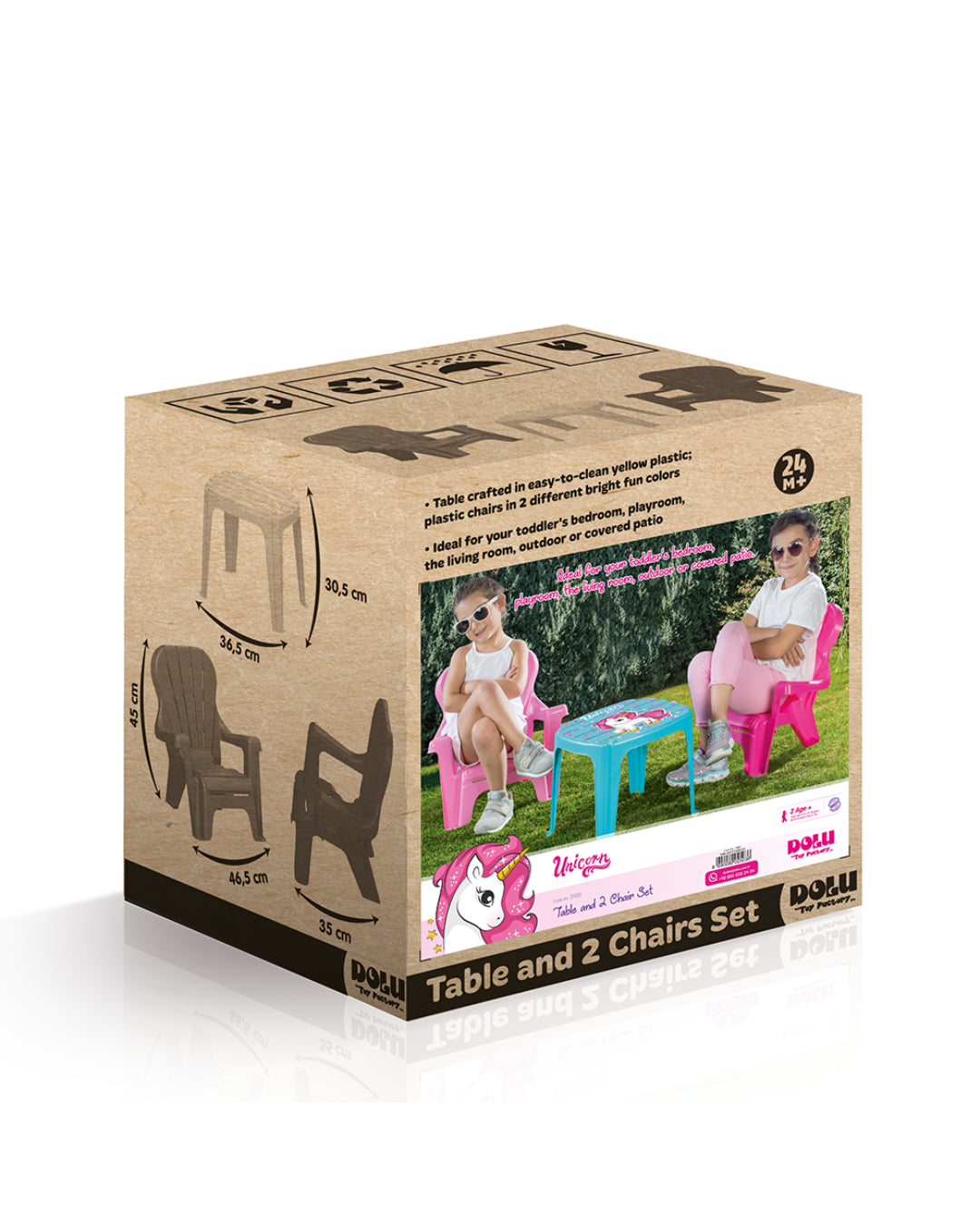 UNICORN TABLE AND 2 CHAIRS SETaleemaz.com 