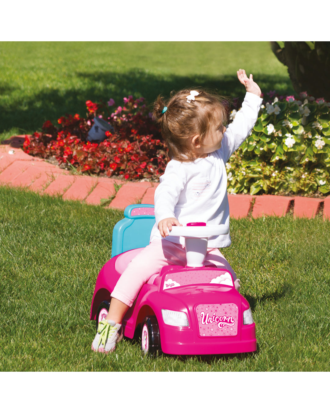 UNICORN STEP CAR 2IN1 PINK aleemaz.com 