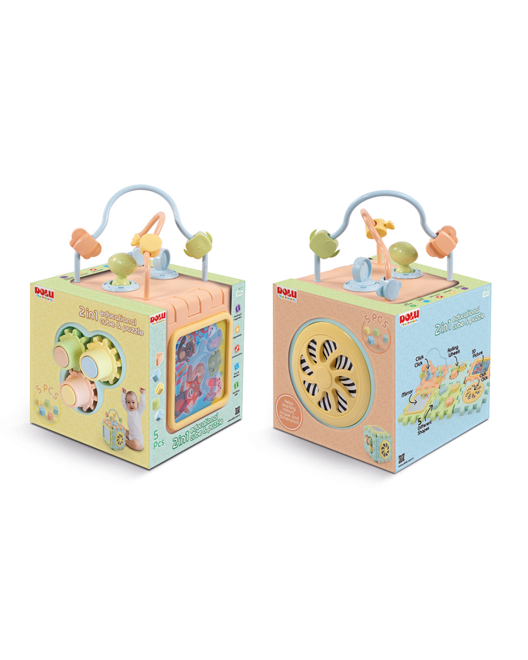  2 IN 1 EDUCATIONAL CUBE & PUZZLE aleemaz.com 