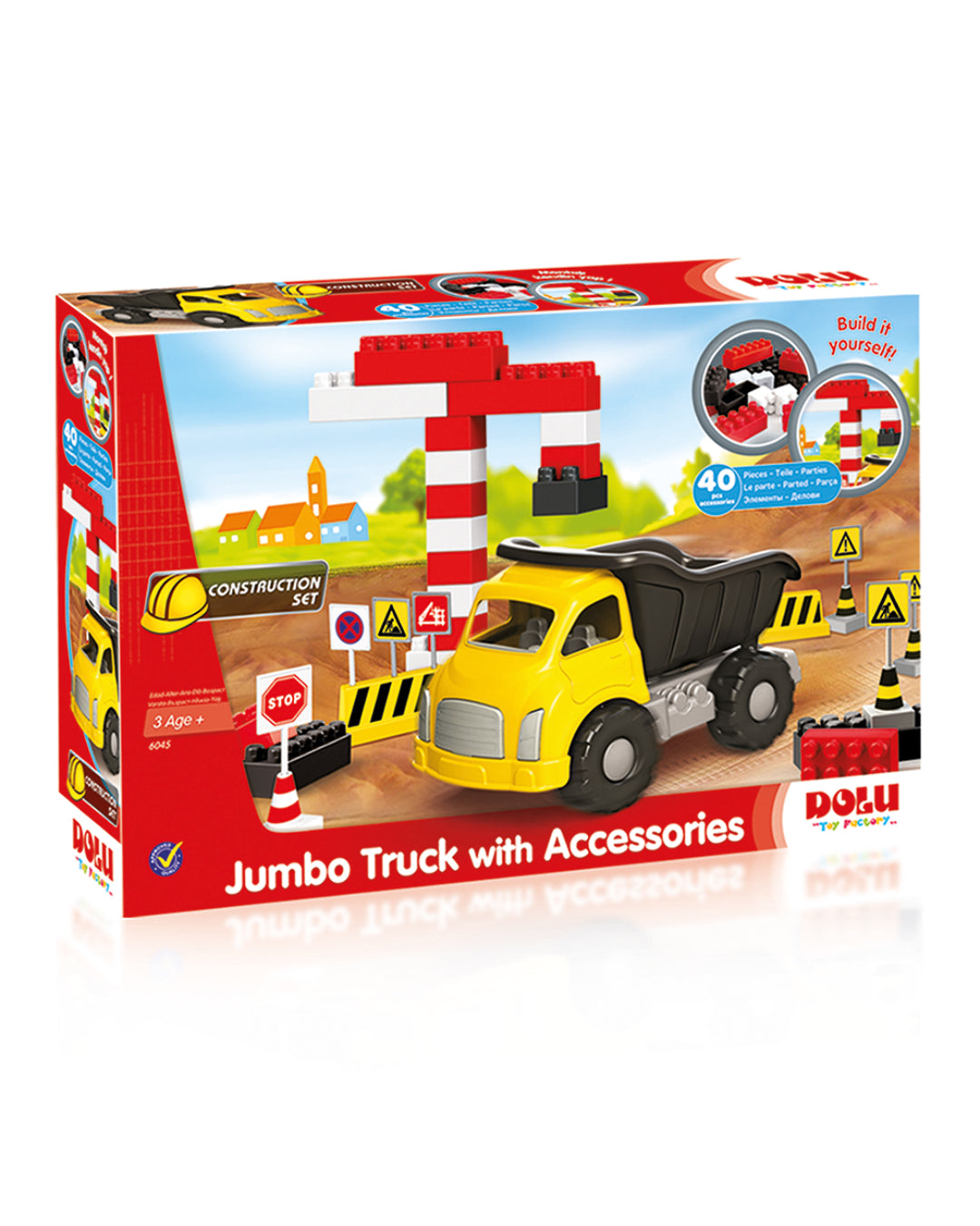 JUMBO TRUCK WITH BLOCKS 40 PCS aleemaz.com 