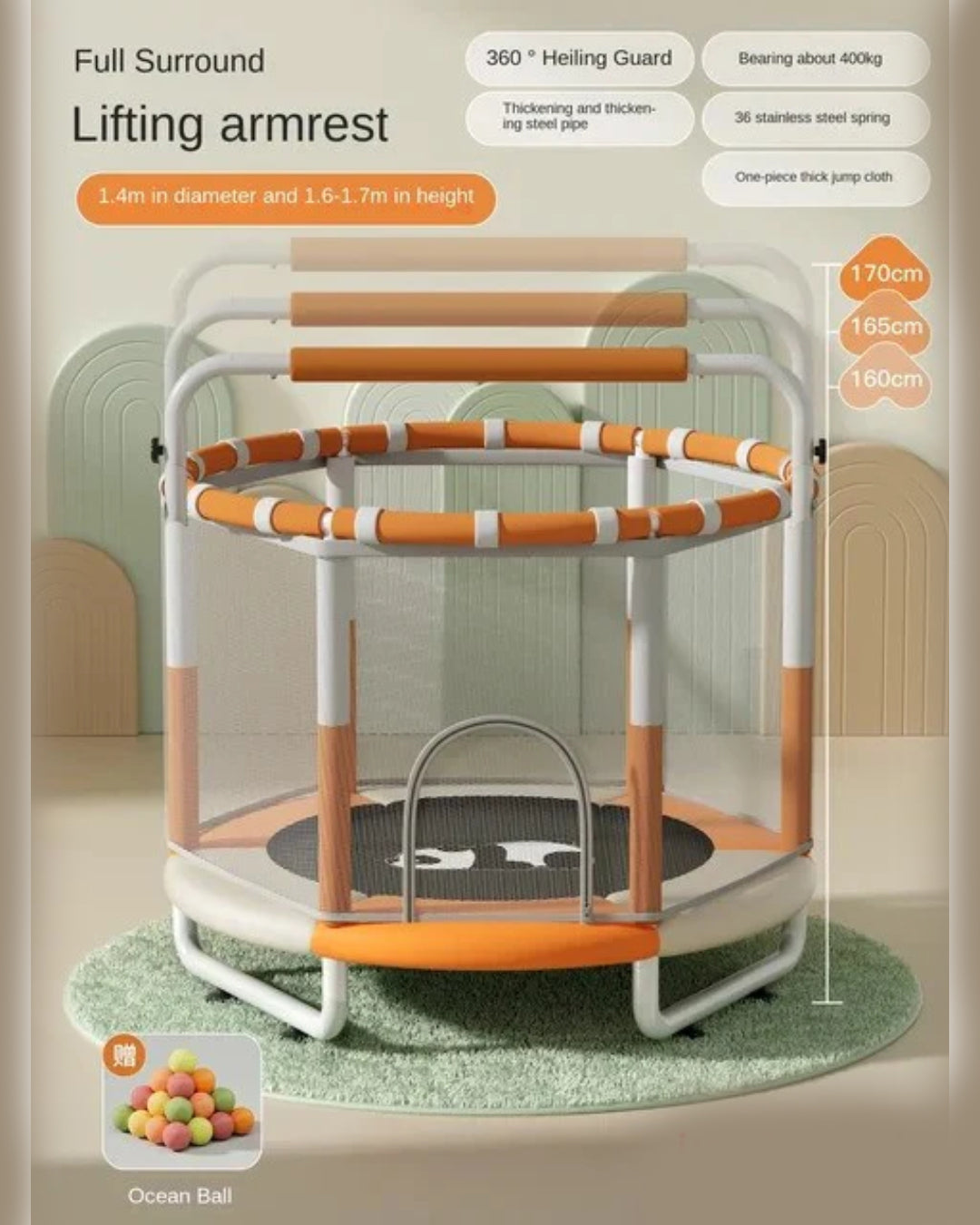 DOLPHIN 1.2MTR TRAMPOLINE  aleemaz.com