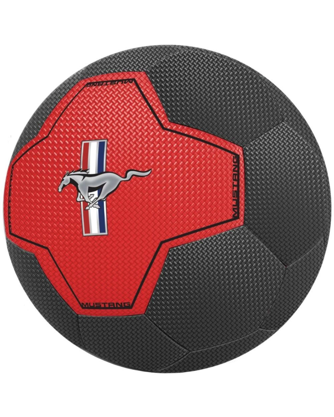 MUSTANG BLACK RED  FOOTBALLaleemaz.com 
