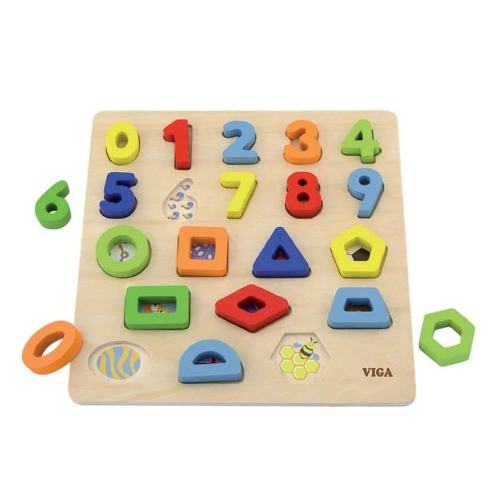Viga Numbers and Shapes Block Puzzle