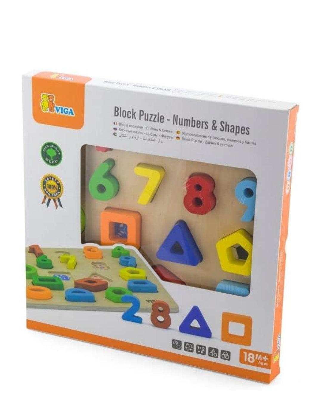 Viga Numbers and Shapes Block Puzzle