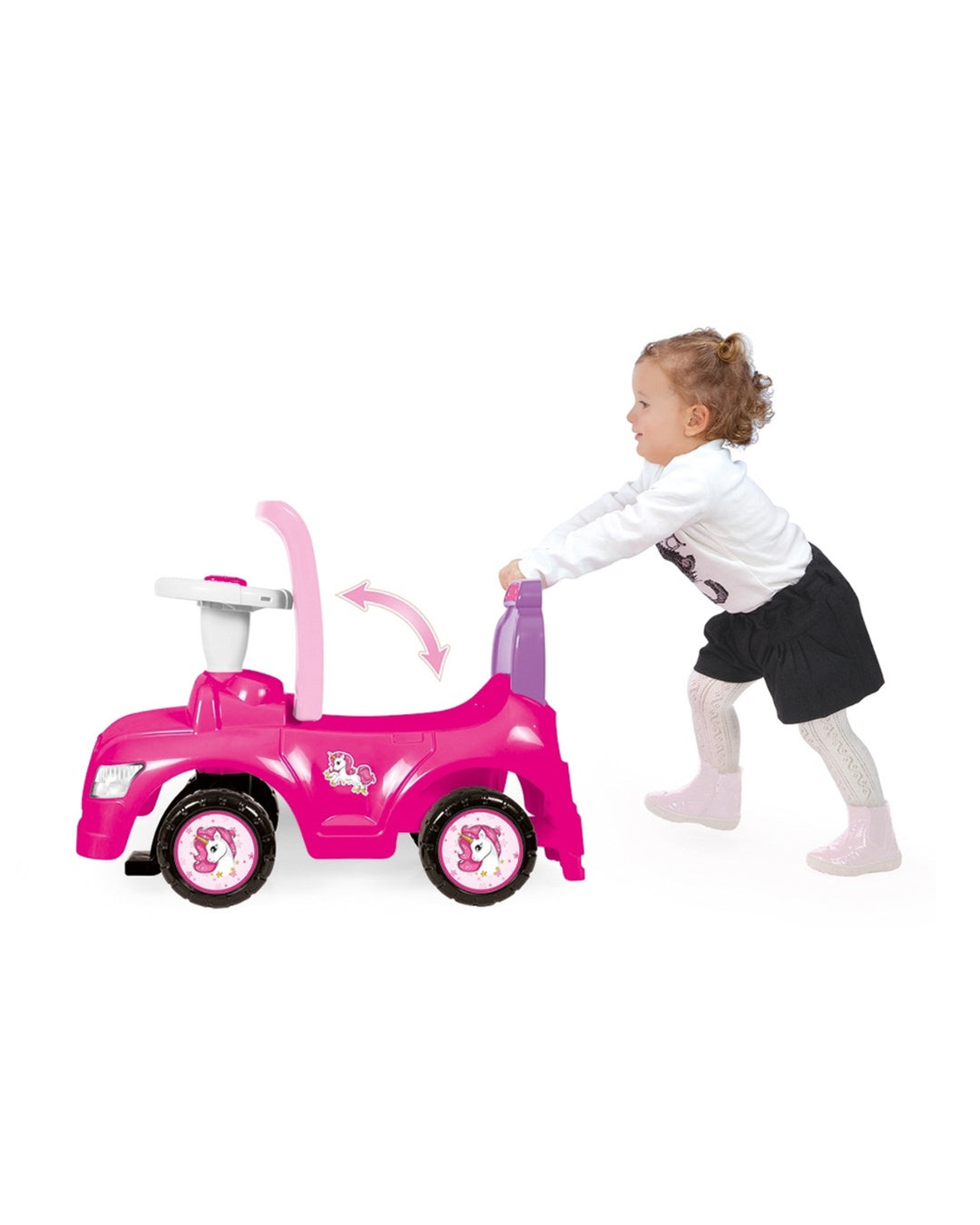 UNICORN STEP CAR 2IN1 PINK aleemaz.com 