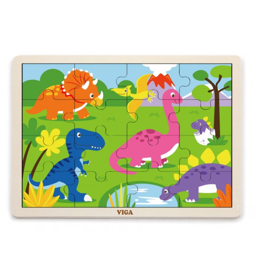 Viga 16Pcs Puzzle Dinosaur