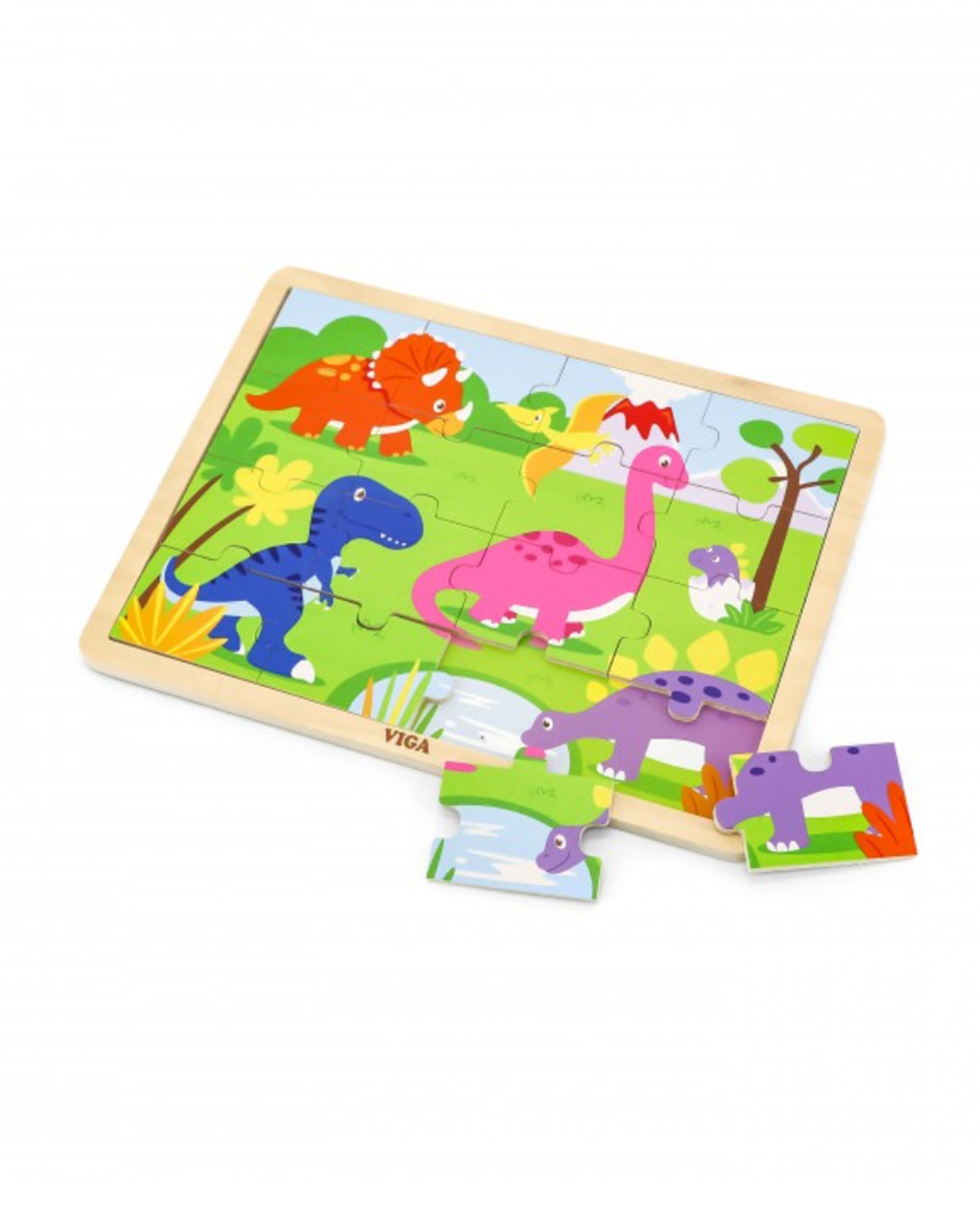 Viga 16Pcs Puzzle Dinosaur