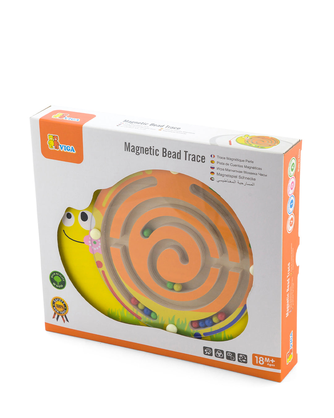 Magnetic bead trace - snail