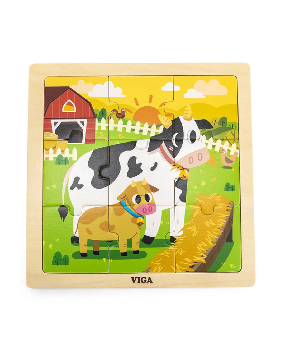 Wooden Knob Puzzle: Sea Animals - Viga