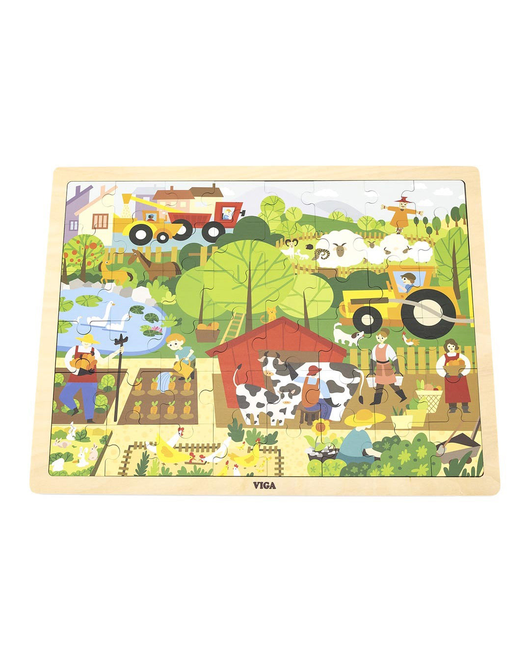 wooden farm puzzle
