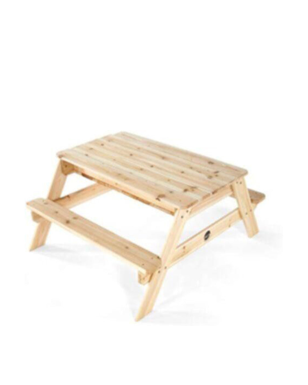 Plum Surfside Wooden Sand & Water Picnic Table-Natural