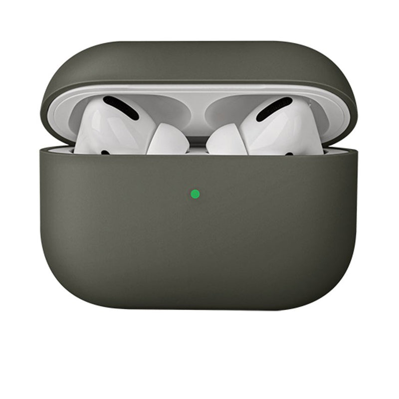 UNIQ LINO HYBRID LIQUID SILICON AIRPODS PRO CASE MOSS GREY aleemaz.com