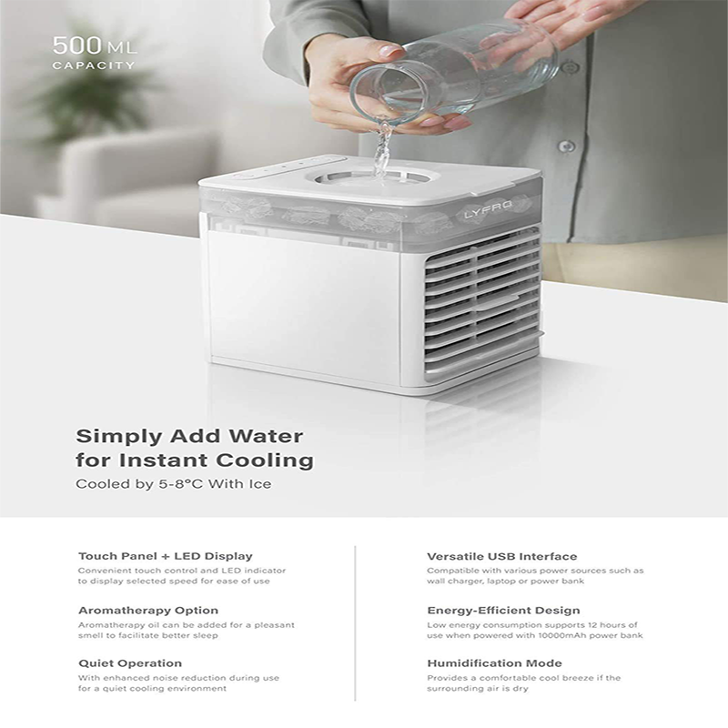 LYFRO Blast Portable UVC Purifying Air Cooler aleemaz.com