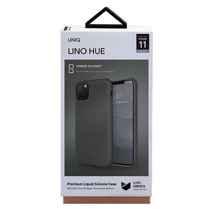 Uniq Hybrid iPhone 11 Pro Max Lino Hue - Moss(Grey) aleemaz.com