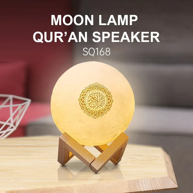 Moon Lamp Quran Speaker SQ168 aleemaz.com