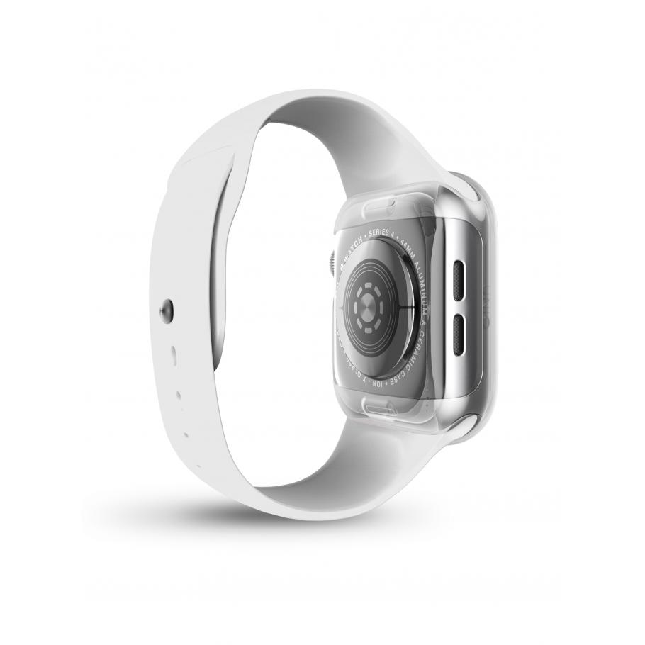 Uniq Garde Hybrid Apple Watch Series 4 Case With Screen Protection (44mm) – Dove(Clear)