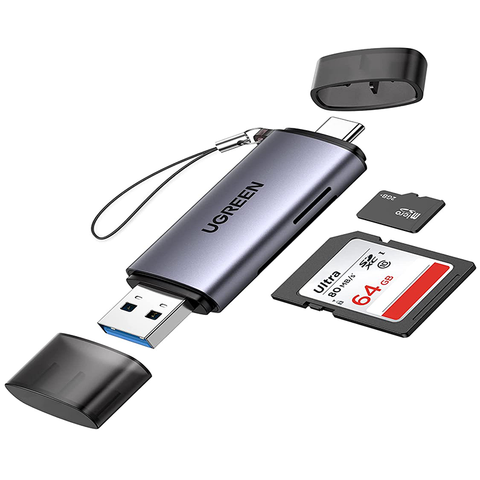UGREEN USB-C TF + SD Card Reader aleemaz,com